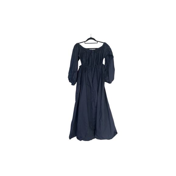 Dissh Ava Off Shoulder Midi Dress 12 Peek A Boo Romantic Boho Navy Euro Summer - Picture 7 of 12